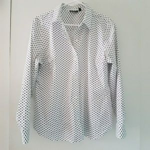 APT 9. Button down White Collar Shirt